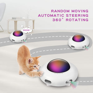 Automatic UFO Interactive Cat Toy Indoor Smart Playing USB Charging for pet