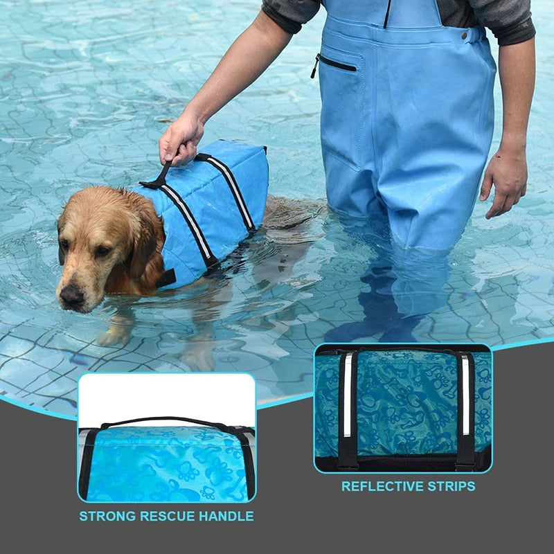 Safety Dog Life Jacket Swimming Vest Clothes XXS-XXL for pet