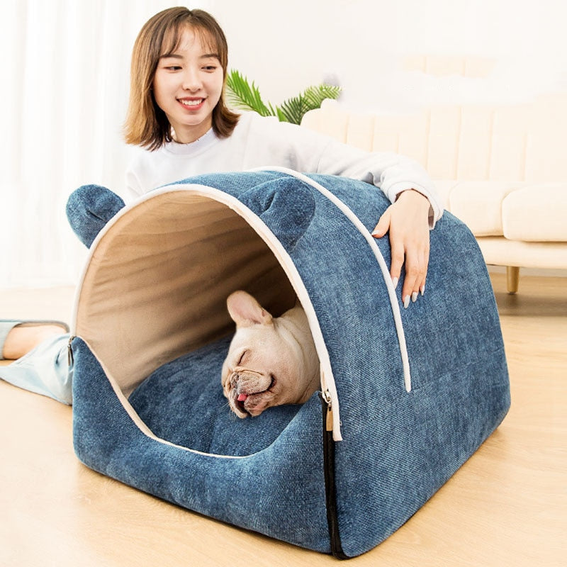 Dog House Washable Room Kennel Portable Folding Bed for pet