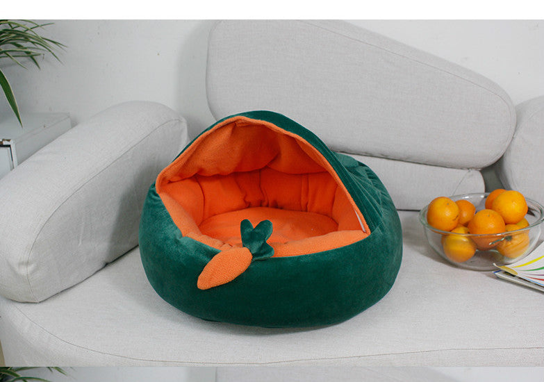 Vege shape Round Cushion Bed House for pet