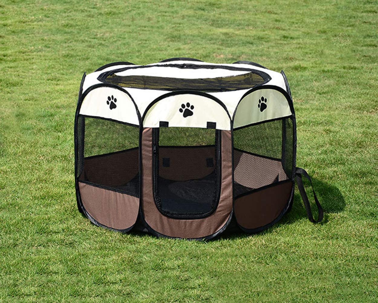 Pop Up Dog Cat Tent Carrier Portable Foldable Kennel House for pet