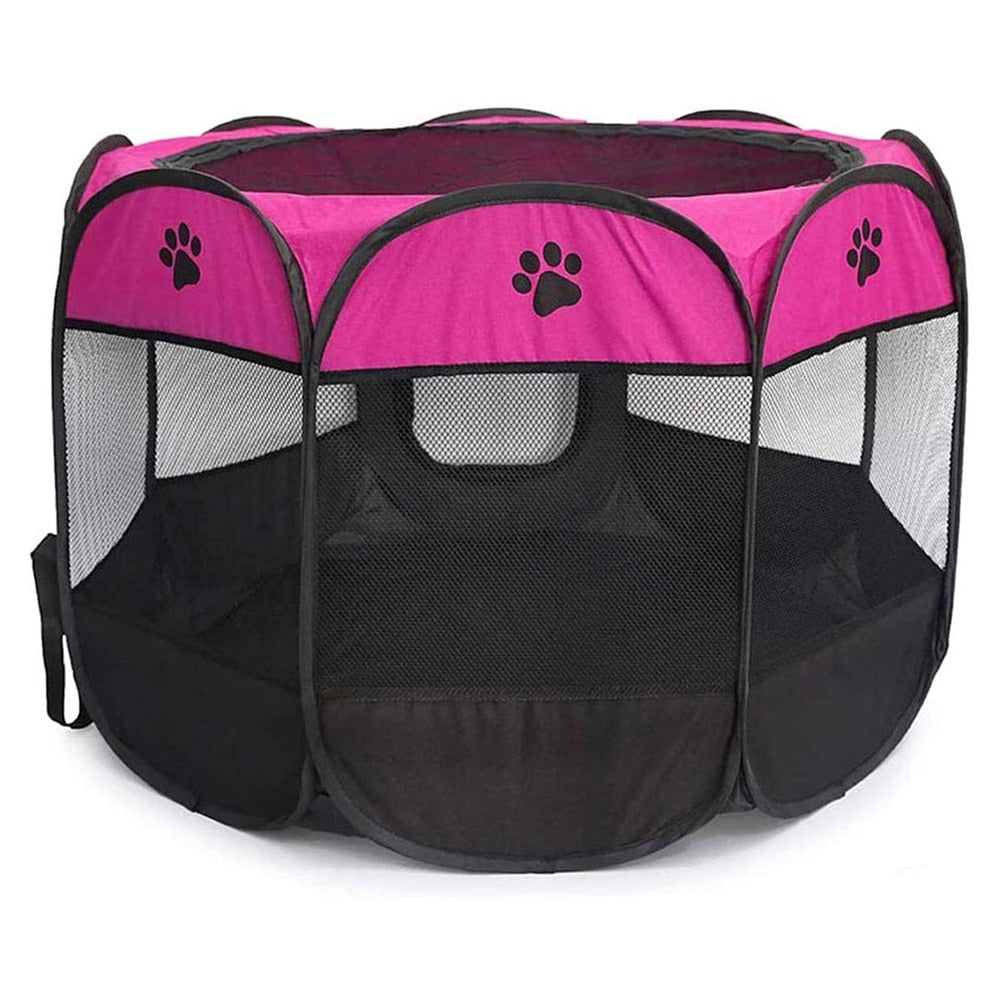 Pop Up Dog Cat Tent Playpen Carrier Portable Foldable Kennel House for pet