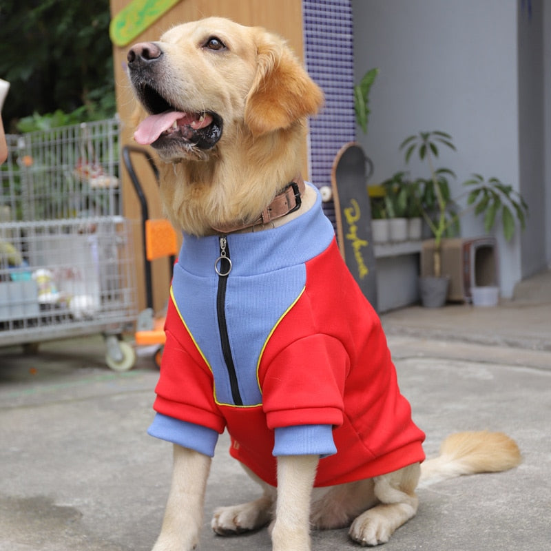 Large Dog Coat Jacket Cotton Shirt Sports Style Clothes for for pet
