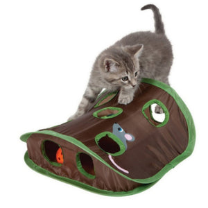 Cat Mice Intelligence Game Toy With 9 Hole Playing Tunnel Tent for pet