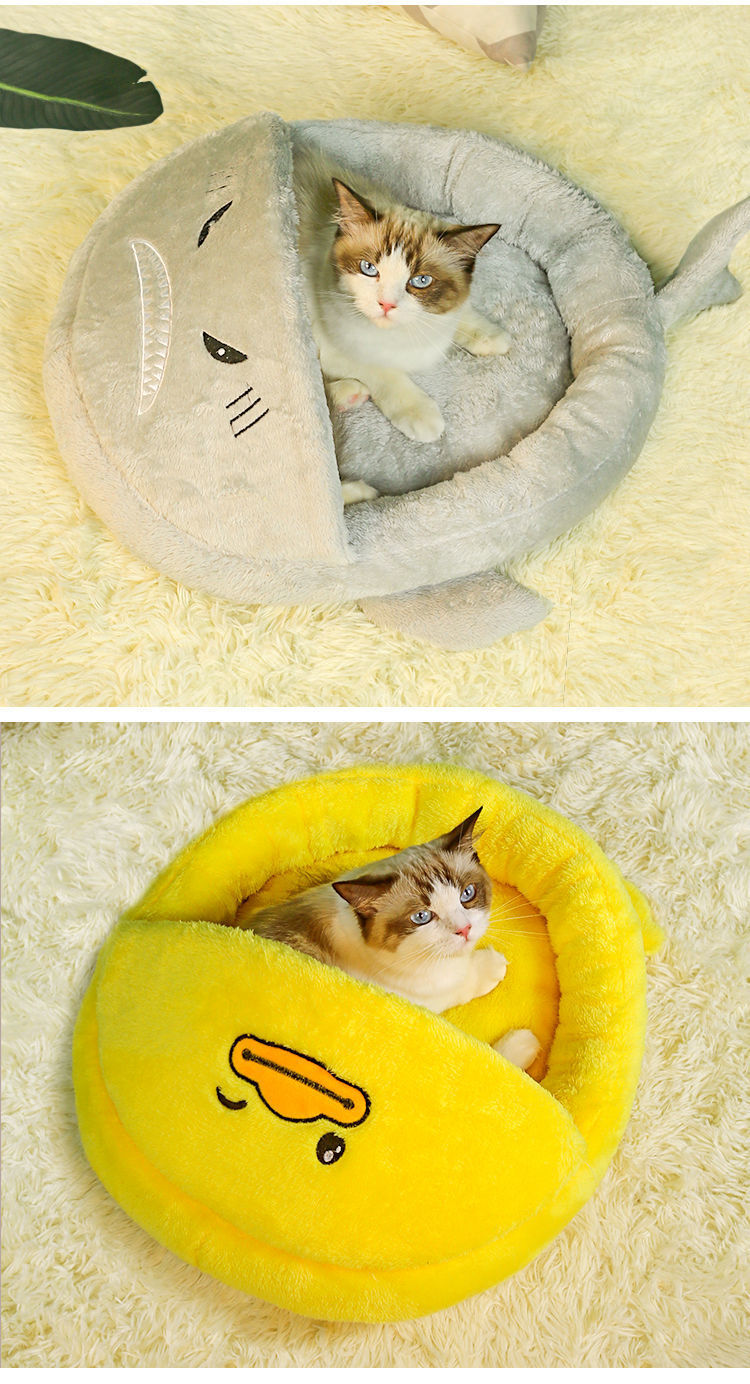 Cave Bed Soft Polar Fleece House for pet