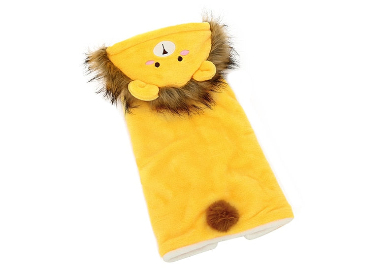 Cat Cloak with Lion Cap Cute Clothes for pet