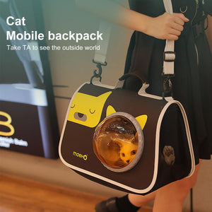 Stylish Lightweight Cat Carrier Breathable Travel Bag for small pet