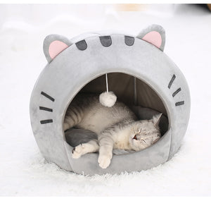 Cat Warm House Kitten Cave Cushion Comfort Bed For pet