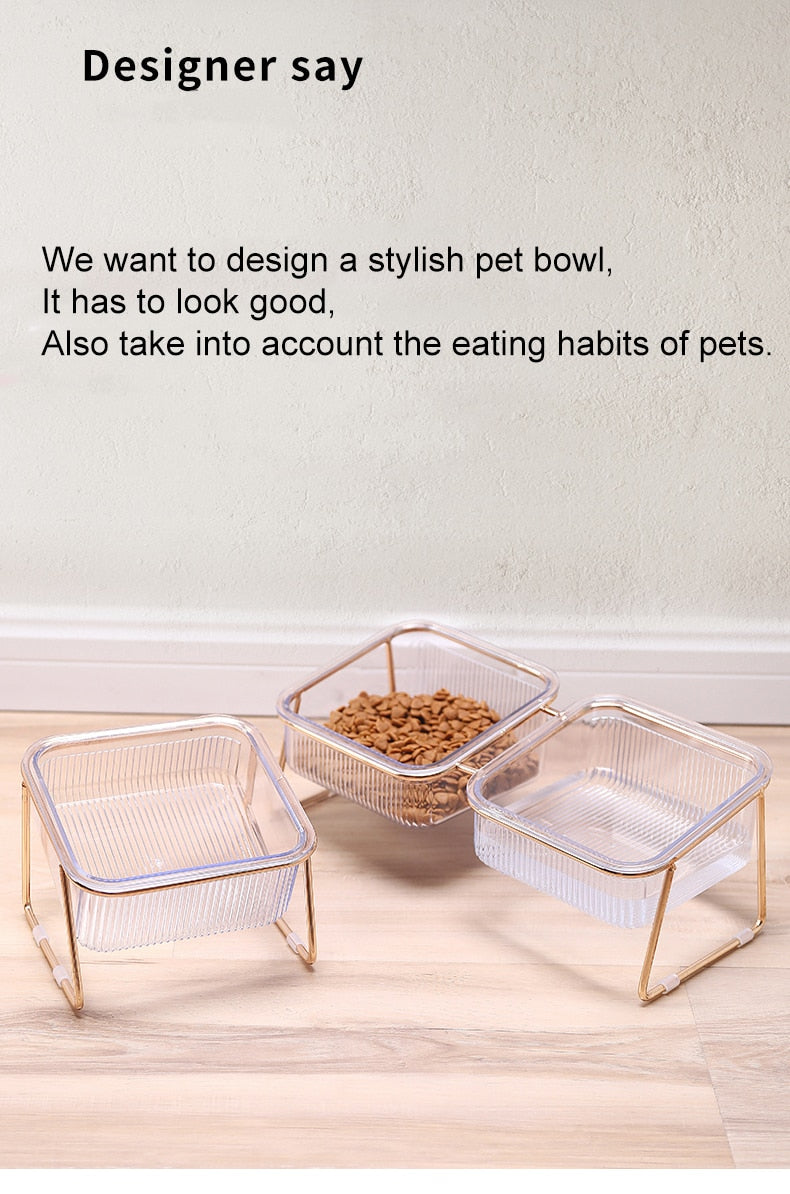 Non-Slip Food Water Bowl Double Feeder for pet