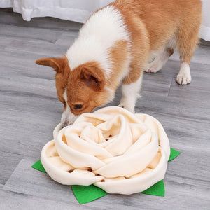Dog Snuffle Mat Nose Smell Training Rose Puzzle Toy Washable for pet