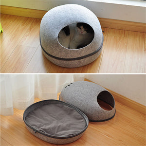 Cute Cat House Felt Nest Indoor Outdoor for pet