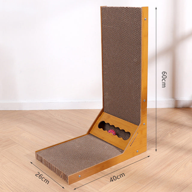 Detachable Cat Scratcher Board L-shaped Post Grinding Claw for pet