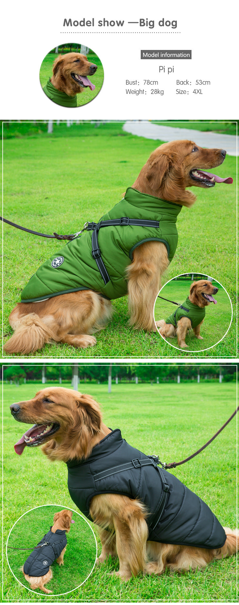 Dog Warm Clothes Jacket for pet